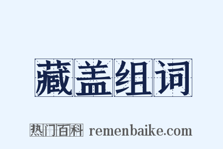 藏盖组词是什么意思的图片